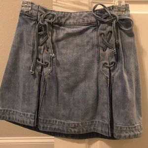 Free people jean skirt
